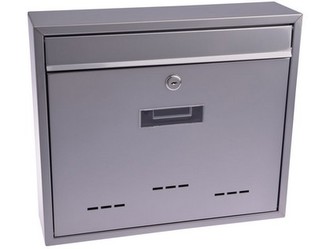 schránka pošt.RADIM V 360x310x90mm, zadní vhoz, ŠE struktura