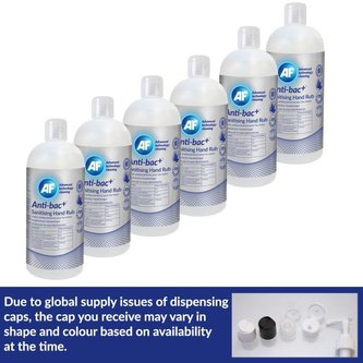AF Anti Bac - Antibakteriální čisticí gel na ruce, 6x500ml