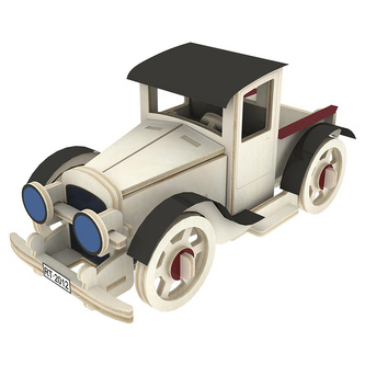 RoboTime dřevěné 3D puzzle Klasický automobil 3