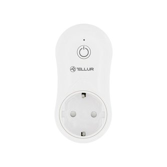 Tellur WiFi Smart AC Plug, zásuvka, 1x USB 1A, 2400W, 10A, bílá