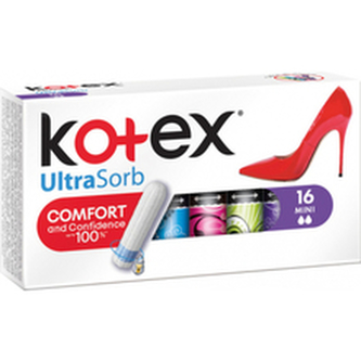 Kotex Tampony Ultra Sorb Mini (Tampons) Varianta 16 ks woman