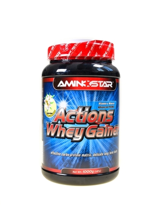 Aminostar Actions Whey Gainer - Čokoláda - 1000 Gramů