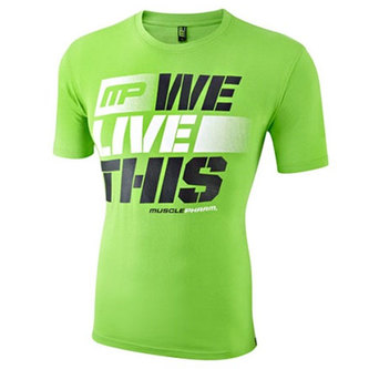 Muscle Pharm Pánské tričko We Live This Muscle Pharm - Černá - XXL