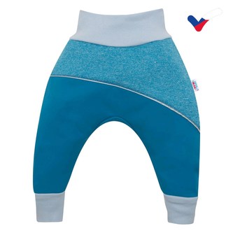 Softshellové kojenecké kalhoty New Baby modré - velikost 68 (4-6m)