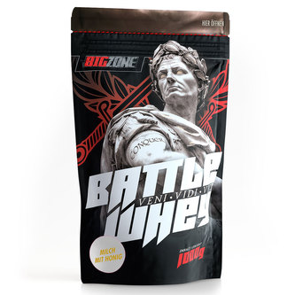 Big Zone Battle Whey - Mléko s medem - 1000 Gramů