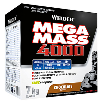 Weider Giant Mega Mass 4000 - Jahoda - 3000 Gramů