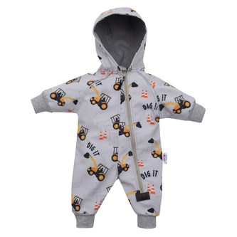 Softshellový kojenecký overal New Baby Bagr - velikost 92 (18-24m)