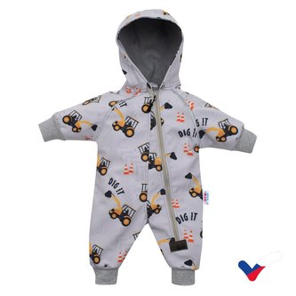 Softshellový kojenecký overal New Baby Bagr - velikost 80 (9-12m)