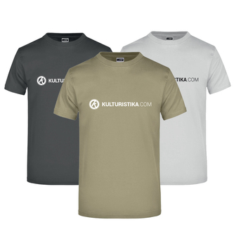 Kulturistika.com Pánské tričko Kulturistika.com - Khaki - XXL