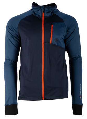 GTS 3003 M S20 - Pánská mikina s kapucí, Bicolour - steel blue - XL