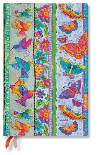 Kolibri und Schmetterlinge 12-Monatskalender 2022 Maxi Vertikal