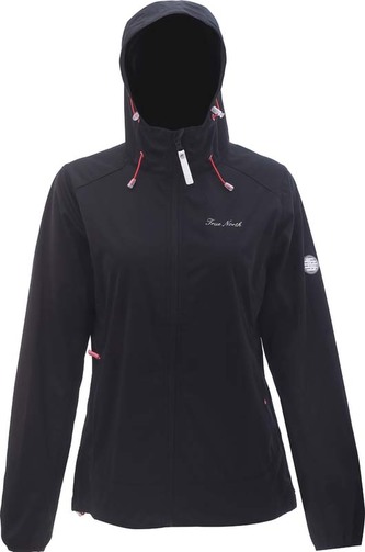 TN - dámská softshell.bunda s kapucí - Black - S
