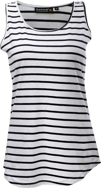 MARINE - dámský tank top, white comb. - 44