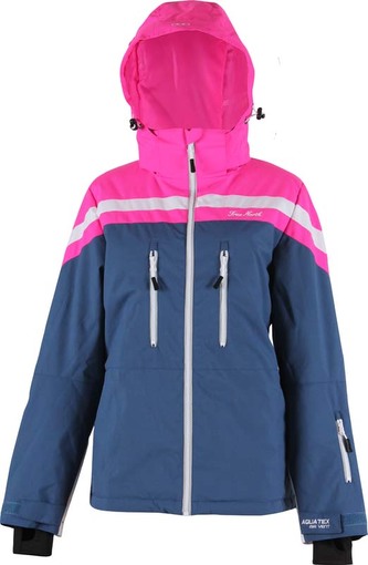 Strečová lyžařská dámská bunda True North- modrá - 34