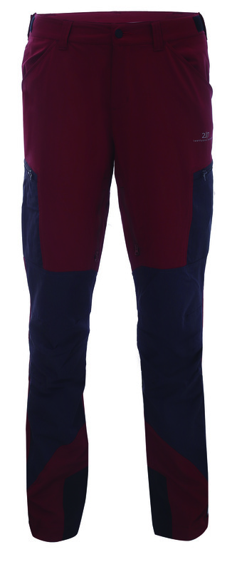 LUNNA - Pánské dlouhé outdoor kalhoty - Wine red - M