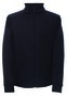 NOSSEN - pánská celorozepínací flatfleece mikina bez kapuce - Black - XL