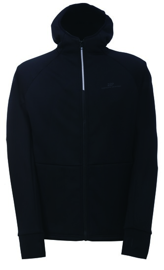 LINSELL - ECO pánská mikina s kapucí (2.vrstva) - black - M