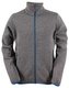 TOBO -pánský svetr se zipem (flatfleece) - šedý - XL