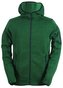HEDEN -pánský svetr s kapucí a zipem(flatfleece) - zelený - 3XL