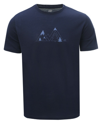 OPPEBY - Pánské merino triko - Navy - XL