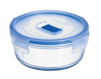 Dóza 670 ml skleněná kulatá PURE BOX