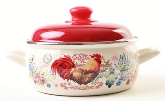 Hrnec KOHOUT 4,75 l / 26 cm smalt s poklicí