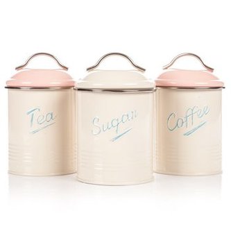 Dóza RETRO na čaj, kovová, 11x17 cm