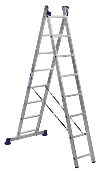 Žebřík výsuvný 2x8 příček (výška 2,13 m / 3,10 m)