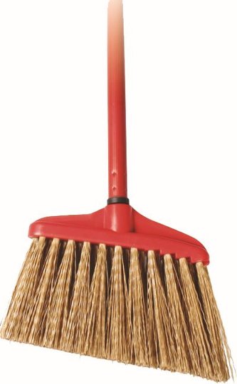 Koště plast 20 cm s holí 120 cm se závitem syntetická vlák