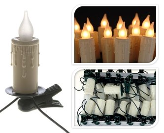 Světla vánoční svíčka, 30 žárovek