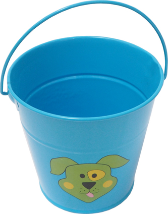 Kyblík dětský kovový 1,2 l modrý