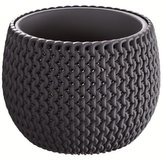 Květináč SPLOFY s vkladem 0,75 l / 14,4 cm antracit