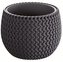 Květináč SPLOFY s vkladem 0,75 l / 14,4 cm antracit