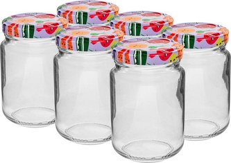 Sklenice zavařovací 156 ml 6 ks s víčkem