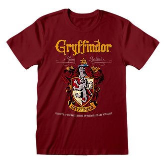 Pánské tričko Harry Potter: Gryffindor - Nebelvír znak (XL) hnědá bavlna