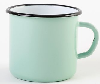 Hrnek smalt 400 ml máta