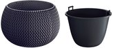 Květináč SPLOFY s vkladem 3,9 l / 29 cm antracit