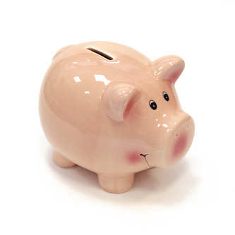 Kasička prasátko 17 cm keramika