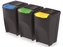 Koš na tříděný odpad 3x35 l stohovatelný antracit