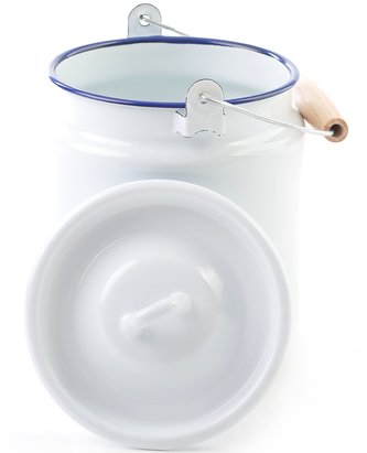 Bandaska na mléko 3,5 l Retro (modrý lem)