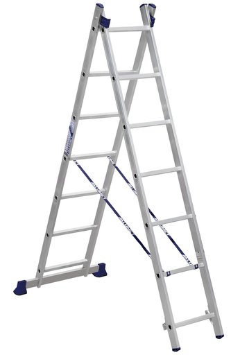 Žebřík výsuvný 2x7 příček (výška 1,86 m / 2,82 m)