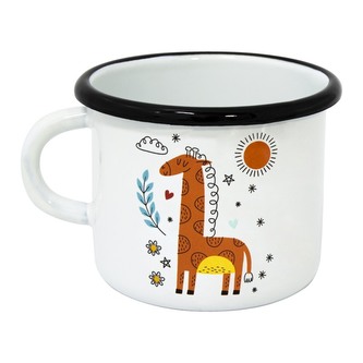Hrnek smaltovaný 500 ml ŽIRAFA