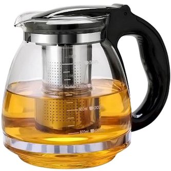 Konvice sklo s nerezovým sítkem 1,5 l