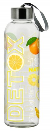 Láhev skleněná WALKING BOTTLE 500 ml žlutá