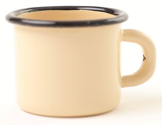 Hrnek smalt mini 0,085 l krémový