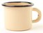 Hrnek smalt mini 0,085 l krémový