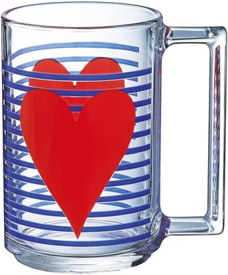 Hrnek 320 ml MON COEUR červené srdce