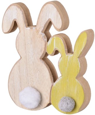 Dekorace zajíčkové 18x14 cm