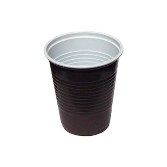 Kávový kelímek hnědo-bílý 0,2 l -PP- (Ø 70 mm) [100 ks]