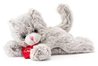 Lumpin Kočička Chichi světle šedá 20 cm